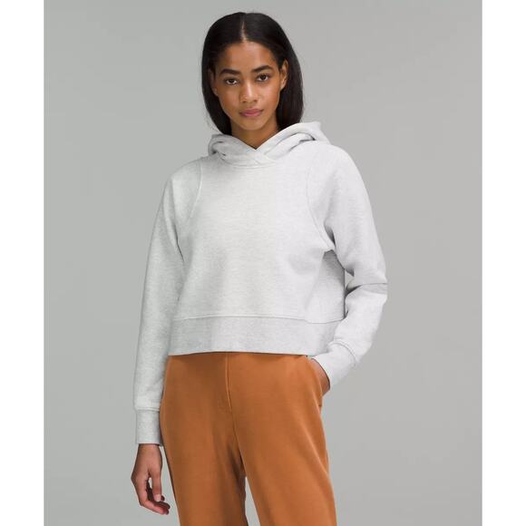 Lululemon Cropped Pullover Hoodie Green Womens Size 4 - Picture 7 of 8